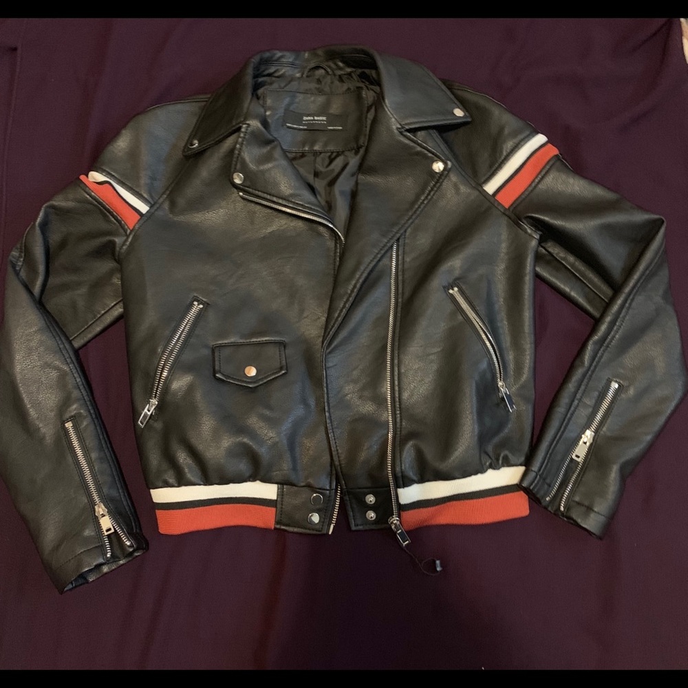 Cute biker leather jacket